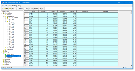 import points to autocad csv. trimble field link